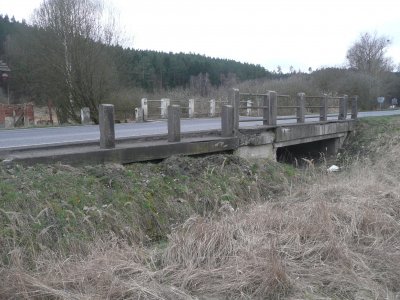 Železobetonový most přes údolní inundaci v Dolní Rokytě, foto Jan Juřena, 2016.