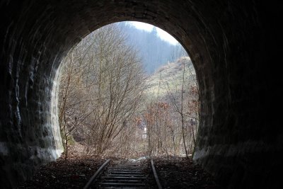 Vyústění tunelu na jeho severní straně
