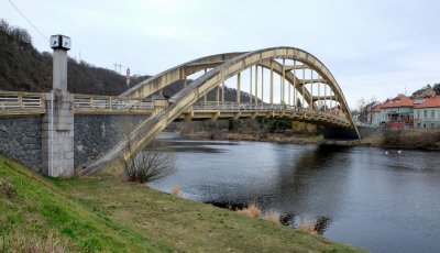 Štěchovice - Most Dr. Edvarda Beneše, foto: Jeroným Bartoloměj Bláha, 22.2.2020