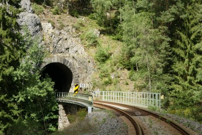 Dolnohamerský tunel III, jižní portál, foto Jan Juřena, 2020.