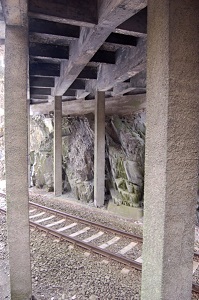 Spálov u Semil, nosná konstrukce rámového mostu, pohled od východu (foto Martin Freiwillig).